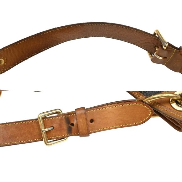 LOUIS VUITTON Galliera PM Shoulder Bag Monogram Leather Brown GD - Picture 14 of 16